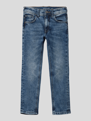 Slim Fit Jeans mit regulierbarer Bundweite von Tom Tailor Blau - 32