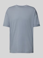 Oversized T-Shirt mit überschnittenen Schultern Modell 'THILO' von Drykorn Blau - 13