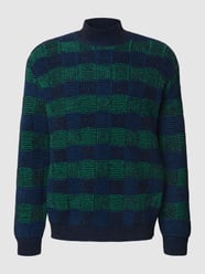 Strickpullover mit Karomuster von Marc O'Polo Denim Grün - 45
