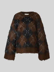 Relaxed Fit Strickpullover aus Woll-Mix von Neo Noir - 37