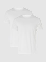 T-shirt o kroju regular fit z bawełny pima w zestawie 2 szt. od RAGMAN Biały - 27