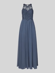 Abendkleid mit floralen Stickereien von Laona - 28