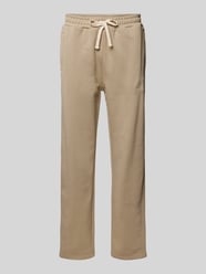 Regular Fit Sweatpants mit Label-Stitching von Multiply Apparel Beige - 5