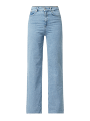 Wide Leg High Rise Jeans mit Stretch-Anteil  von Review Blau - 35