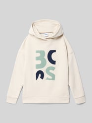 Bluza z kapturem o kroju regular fit z mieszanki bawełny od BOSS - 48