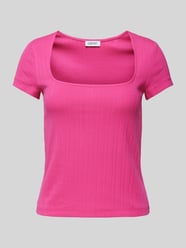 T-Shirt mit U-Boot-Ausschnitt von Esprit Pink - 18