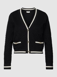 Gebreid jack met labeldetail van LIU JO SPORT Zwart - 43