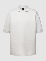Relaxed Fit Poloshirt mit Marken-Detail Modell 'Pirax' von BOSS Green Grau / Schwarz - 45