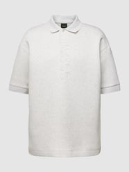 Relaxed Fit Poloshirt mit Marken-Detail Modell 'Pirax' von BOSS Green Grau - 10