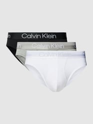 Slips mit elastischem Logo-Bund im 3er-Pack von Calvin Klein Underwear Weiß - 27