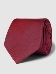 Seidenkrawatte mit feinem Webmuster Modell 'PLAIN WEAVE' von Tommy Hilfiger Rot - 46