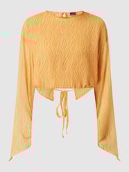 Cropped Blusenshirt mit Allover-Muster Modell 'Alejandra' von Gina Tricot Orange - 6