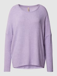 Longsleeve mit verlängertem Rücken Modell 'Biara' von Soyaconcept Lila - 44