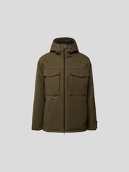 Wolljacke mit Pattentaschen von Stylebop Grün - 4