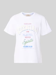 t-shirt z okrągłym dekoltem model 'Raft' od MOS MOSH - 47