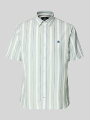 Slim Fit Freizeithemd mit Logo-Stitching von LERROS - 31