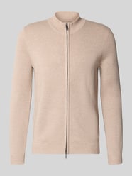Wolljacke mit Stehkragen von Christian Berg Men Beige - 8