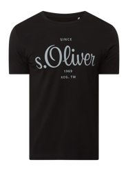 T-Shirt aus Bio-Baumwolle  von s.Oliver RED LABEL Schwarz - 46