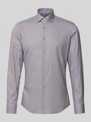 Slim fit zakelijk overhemd van katoen met kentkraag van SEIDENSTICKER Beige - 2