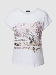 T-Shirt mit Motiv-Print von Marc Cain Weiß - 26