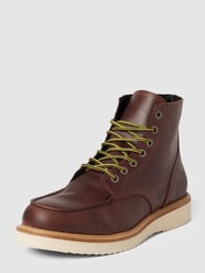 Boots mit Wulstnaht Modell 'SLHTEO NEW LEATHER' von Selected Homme Braun - 34