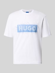 Regular Fit T-Shirt aus reiner Baumwolle Modell 'Naxter' von HUGO Blue - 39