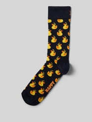 Socken mit Motiv-Stitching Modell 'Rubber Duck' von Happy Socks Blau - 27