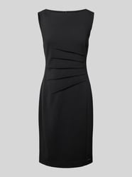 Knielanges Kleid mit U-Boot-Ausschnitt Modell 'SCUBA' von Calvin Klein Womenswear Schwarz - 5