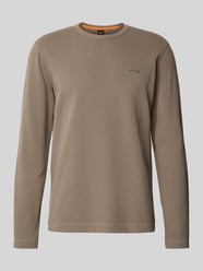 Longsleeve mit Label-Stitching Modell 'Tempesto' von BOSS Orange - 21