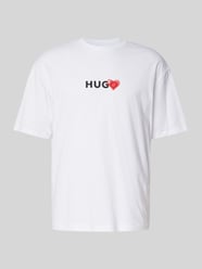 T-Shirt mit Label-Print Modell 'Dewdam' von HUGO - 44