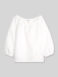 bluzka o kroju regular fit z czystego lnu z dekoltem carmen od Marc O'Polo - 12