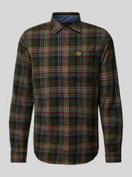 Slim fit vrijetijdsoverhemd met labelpatch, model 'Lumberjack' van Superdry Groen - 24