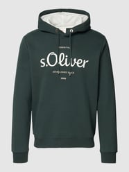 Hoodie mit Label-Print von s.Oliver RED LABEL Grün - 20