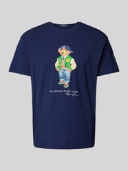 T-Shirt mit Logol-Print von Polo Ralph Lauren Blau - 3
