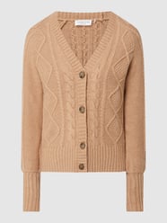 Cardigan met kabelpatroon  van Rosemunde Wit - 31