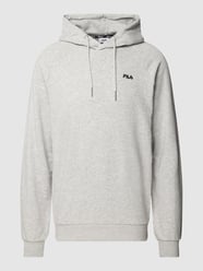Hoodie met labelstitching, model 'BRAIVES' van FILA Grijs - 1