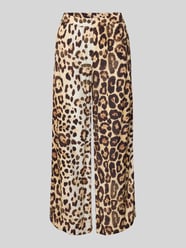 Stoffhose mit elastischem Bund von Emily Van den Bergh Beige - 9