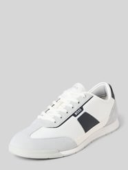 Lage sneakers met applicaties in suèdelook, model 'NITAN' van BOSS - 34