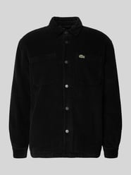 Koszulowa kurtka o kroju relaxed fit z czystej bawełny od Lacoste - 9
