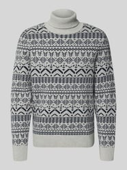 Gebreide pullover met ribboorden, model 'BRIAN' van Brax Beige - 35