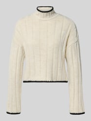 Sweter z dzianiny o kroju regular fit z golfem model ‘CHICK’ od ONLY - 2