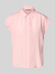 bluzka o kroju regular fit z ukrytą listwą guzikową od MORE & MORE Fuksjowy - 39