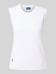 Pullunder mit Logo-Stitching und Rundhalsausschnitt von Polo Ralph Lauren - 33