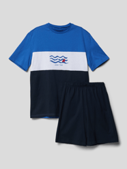 Pyjama aus reiner Baumwolle von Schiesser Blau - 18