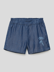 Bermudas mit floralem Motiv von s.Oliver RED LABEL Blau - 25