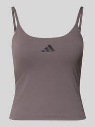 Top z nadrukiem z logo od adidas Sportswear - 4