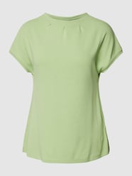 Blouse met viscose in effen design van Fransa Groen - 14