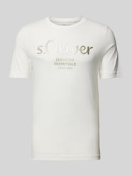 T-Shirt mit Rundhalsausschnitt von s.Oliver RED LABEL Weiß - 30