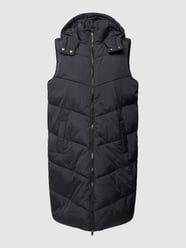 Steppweste mit Kapuze Modell 'JAMILLA' von Pieces Schwarz - 44