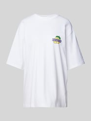 Oversized T-Shirt mit Label-Print von Review Weiß - 35